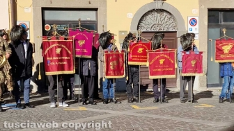 A Montefiascone il raduno provinciale dei bersaglieri con fanfare e labari