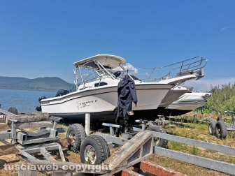 Lago di Vico - Ricerche del disperso - Il recupero del corpo di Luigi Cavallari