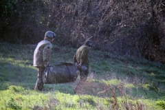 Tuscania - Il recupero dell\'elicottero precipitato