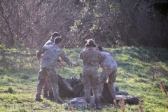 Tuscania - Il recupero dell\'elicottero precipitato