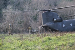 Recupero dell\'elicottero precipitato - L\'intervento di un CH-47 Chinook