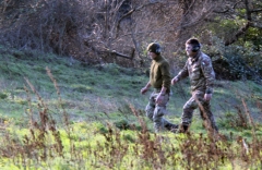 Tuscania - Il recupero dell\'elicottero precipitato