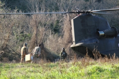 Recupero dell\'elicottero precipitato - L\'intervento di un CH-47 Chinook
