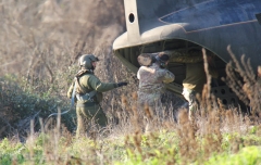 Recupero dell\'elicottero precipitato - L\'intervento di un CH-47 Chinook