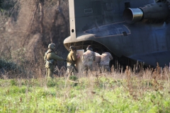 Recupero dell\'elicottero precipitato - L\'intervento di un CH-47 Chinook