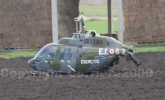 Il recupero di un Ab 206 che era crollato nei pressi di Tuscania