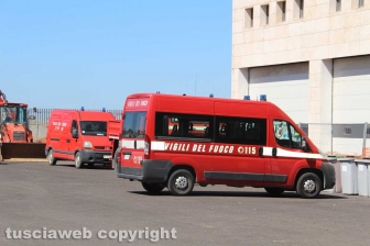 Il reparto operativo della caserma dei vigili del fuoco