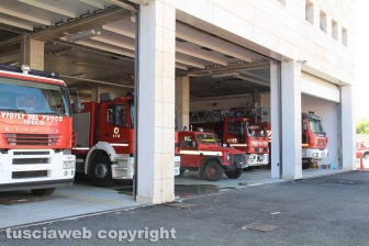 Il reparto operativo della caserma dei vigili del fuoco