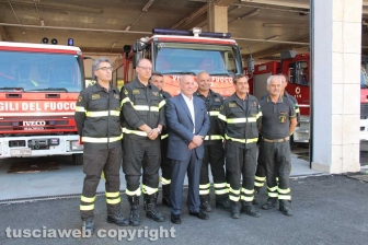 Il reparto operativo della caserma dei vigili del fuoco