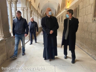Viterbo - L'inaugurazione del restauro degli affreschi della Quercia