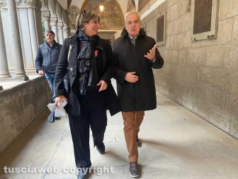 Viterbo - L'inaugurazione del restauro degli affreschi della Quercia