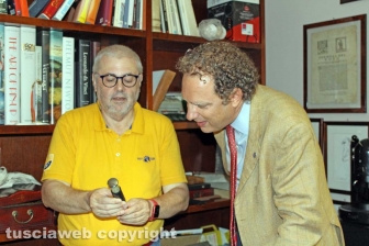 Il rettore dell'Unitus in visita a Tusciaweb