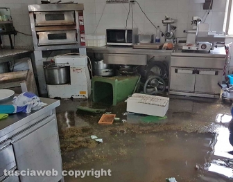 Il ristorante "Le Sette cannelle" allagato
