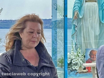 Madonna di Trevignano - La sedicente veggente Gisella Cardia col marito Gianni