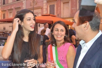 Tarquinia - Chiara Bordi con la vicesindaca Martina Tosoni e il sindaco Sergio Caci