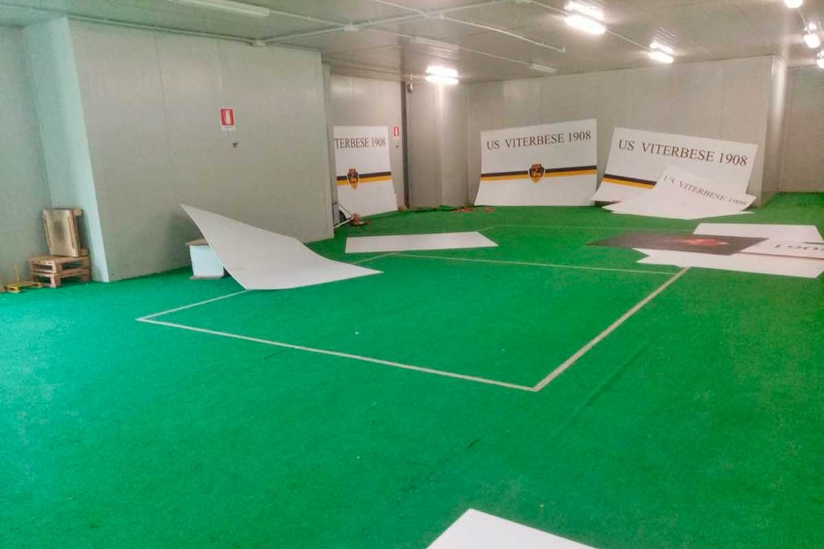 Sport - Calcio - Viterbese - Il Rocchi svuotato