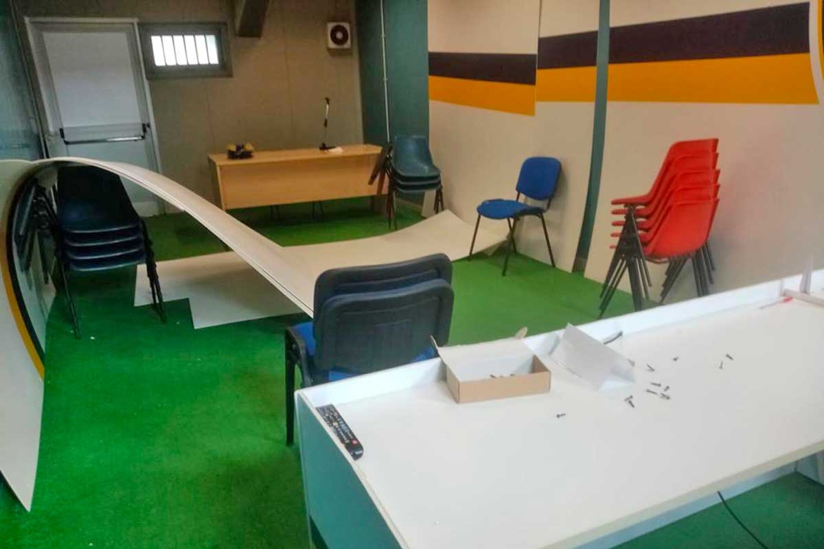Sport - Calcio - Viterbese - Il Rocchi svuotato