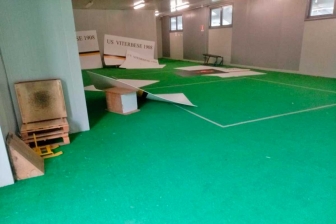 Sport - Calcio - Viterbese - Il Rocchi svuotato