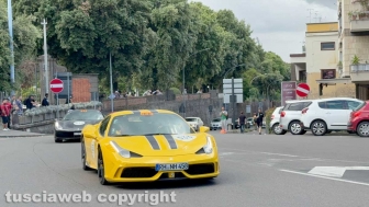 Il rombo dei motori della Mille miglia fa vibrare Viterbo