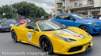 Il rombo dei motori della Mille miglia fa vibrare Viterbo