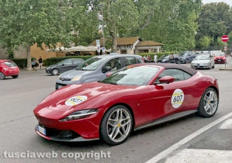 Il rombo dei motori della Mille miglia fa vibrare Viterbo