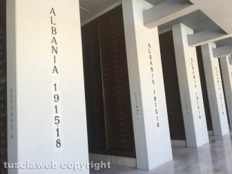 Il luogo di sepoltura di Giuseppe Carosi al sacrario di Bari