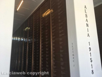 Il luogo di sepoltura di Giuseppe Carosi al sacrario di Bari