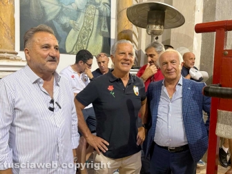 Facchini di santa Rosa - Il secondo giorno delle prove di portata - Enrico Panunzi con Massimo Mecarini e Vincenzo Fiorillo
