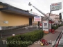 Supermercato in fiamme