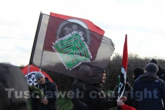 Il sit-in contro i rifiuti di Roma
