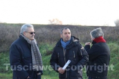 Il sit-in contro i rifiuti di Roma