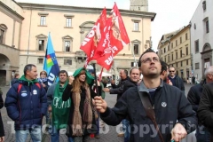I lavoratori della Unopiù in piazza del Plebiscito
