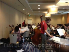 Le prove dei giovani orchestrali