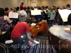 Le prove dei giovani orchestrali