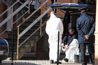 Il sopralluogo dei Ris