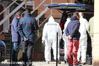 Il sopralluogo dei Ris