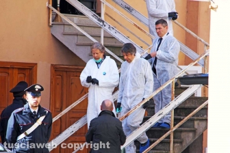 Il sopralluogo dei Ris