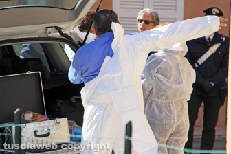 Il sopralluogo dei Ris