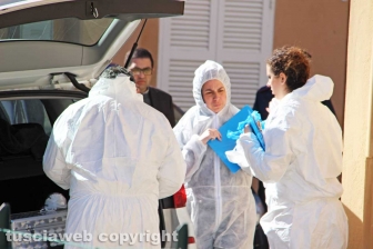 Il sopralluogo dei Ris