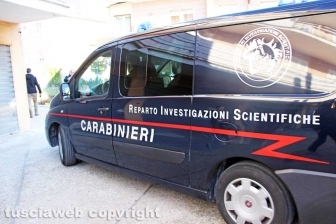 Il sopralluogo dei Ris