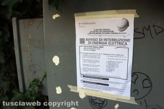 Viterbo - Il sopralluogo di e-distribuzione nel centro storico