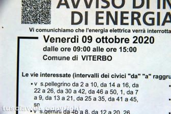 Viterbo - Il sopralluogo di e-distribuzione nel centro storico
