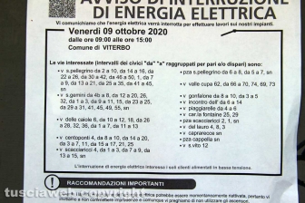 Viterbo - Il sopralluogo di e-distribuzione nel centro storico