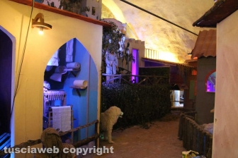 Il suggestivo presepe a Palazzo dei Papi