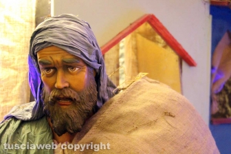 Il suggestivo presepe a Palazzo dei Papi