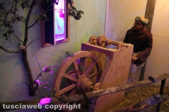 Il suggestivo presepe a Palazzo dei Papi