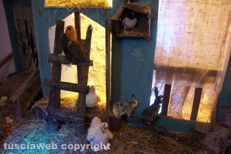 Il suggestivo presepe a Palazzo dei Papi
