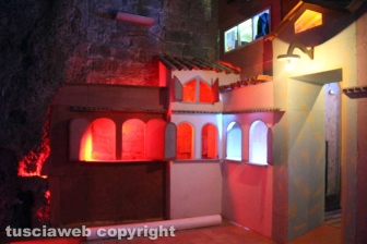 Il suggestivo presepe a Palazzo dei Papi