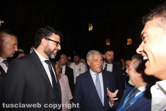 Trasporto della macchina di Santa Rosa - Dies Natalis - Antonio Tajani