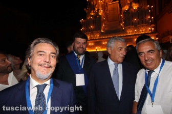 Trasporto della macchina di Santa Rosa - Dies Natalis - Antonio Tajani